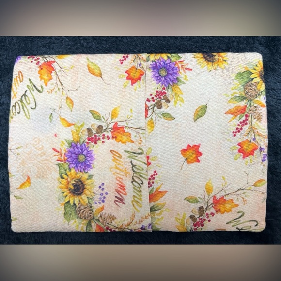 Hand Crafted Mug Rug Coaster Embroidered Cotton Fabric Padded Absorbs Liquid - Picture 3 of 5